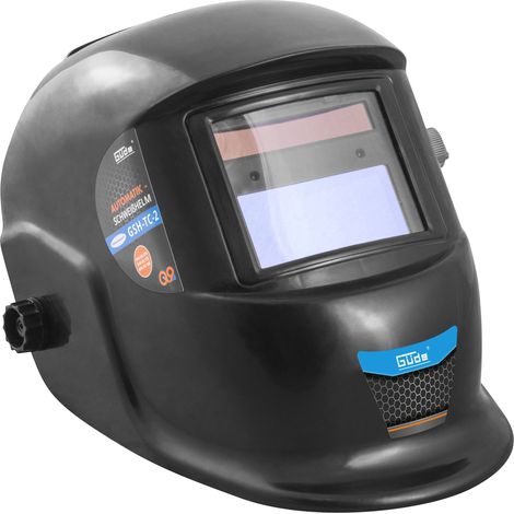 Güde 16921 - Casco da saldatura automatico GSH-TC-2 (filtro di evaporazione per auto, 100 x 48 mm, livello di oscuramento regolabile DIN 9-13) (1/5)