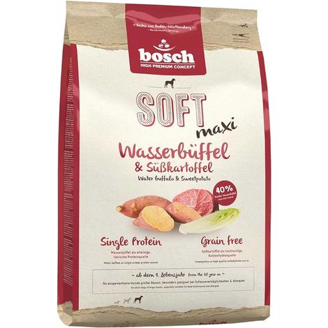 Bosch HPC Soft Maxi Wasserbüffel & Süßkartoffel 2,5 kg Trockenfutter (1/2)