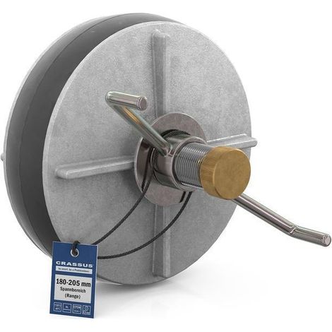 CR Schnellverschlussstopfen CSV 200 (180-205mm), 0,5 bar, L:150mm, EPDM / Al (1/3)