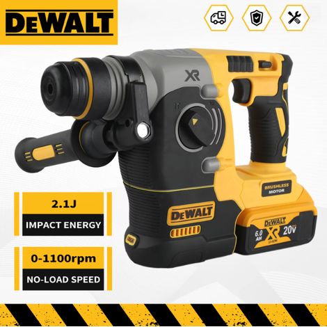 DEWALT DCH273 Perforateur burineur sans fil 18V XR SDS Plus, 2,1J, kit batterie+chargeur, perçage béton chantier bâtiment (1/5)