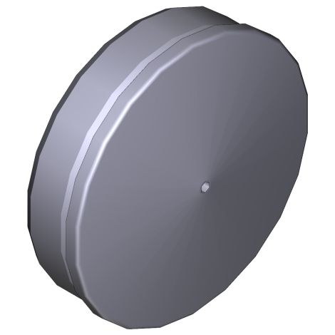Couvercle lisse Tubulaire Diam 60 G0402 CAME 119RIG217