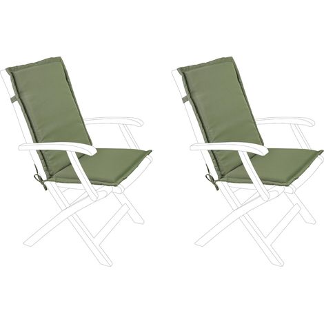 Coussins pour fauteuil de jardin non inclinable (lot de 2) - CANCALE (1/3)