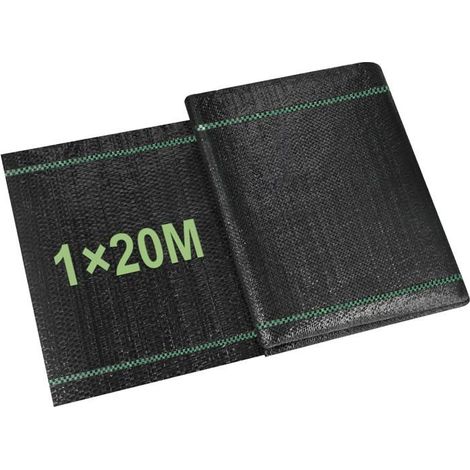 Toile Anti-Mauvaises Herbes Perméable À L'Eau, Film Anti-Mauvaises Herbes Avec Protection Uv, Tissu À Bandes Indéchirables, [RD188] (1/5)