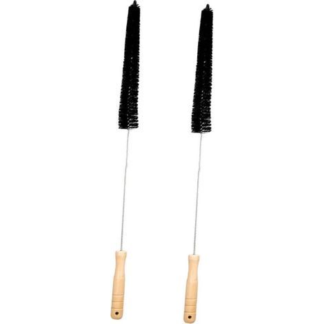 2 pièces Brosse de Nettoyage Longue Manche Brosse Nylon Multifonction pour Conduits de Sécheuse et Machine à Laver Outil Pratique pour Nettoyage Domestique (1/5)