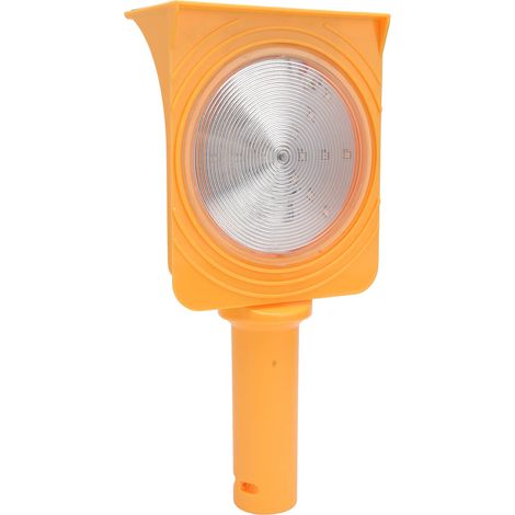 Solar-Barriere-Warnleuchte, helle LED-Handlampe, rot-blau, nicht synchron blinkend (1/5)