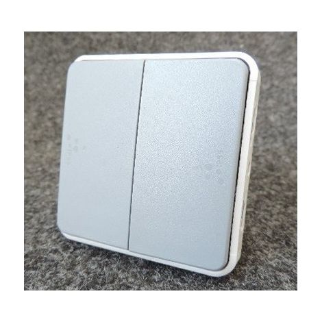 Double poussoir NO-NF - Composable - Gris - Plexo - 69545 - Legrand