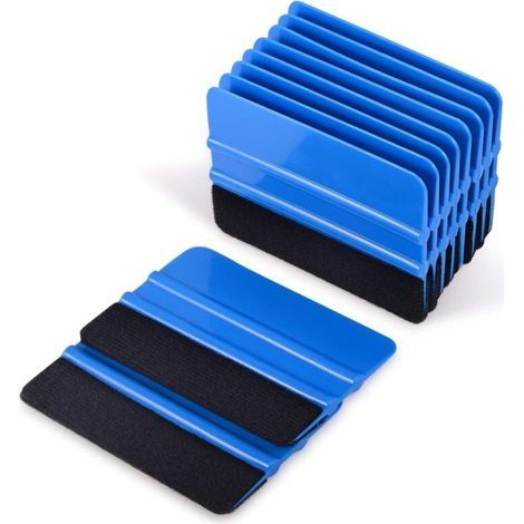 Raclette Vinyle 10 Pièces Outil Lissage Papier Peint Grattoir Voiture Bord Feutre Tissu (1/4)