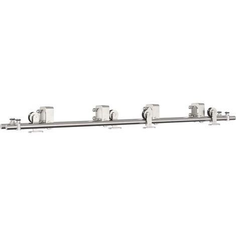 Maison Exclusive - Kit de herrajes para puerta corredera 183 cm a