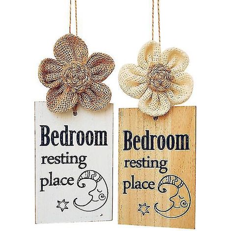 Lot de 2 panneaux en bois pour chambre