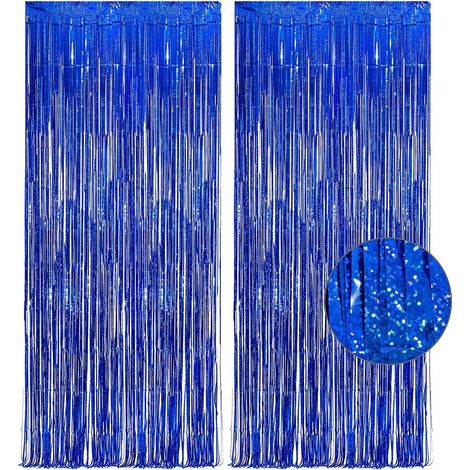 Rideau De Paillettes - 2 Pièces - 1 M X 2,5 M - Matériau PET Épais - Pour Décoration De Fête Anniversaire Noël (1/5)