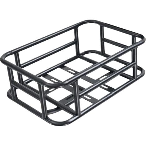 1 Panier vélo avant, métal noir, résistant intempéries, montage facile, cadre en S et QK2 (1/5)