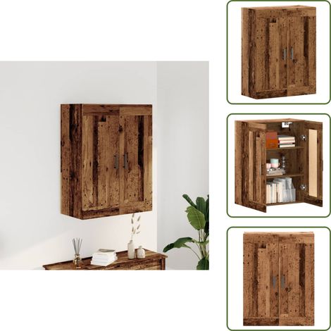 vidaXL Sideboard Altholz-Optik 69,5x34x90 cm Holzwerkstoff (1/5)