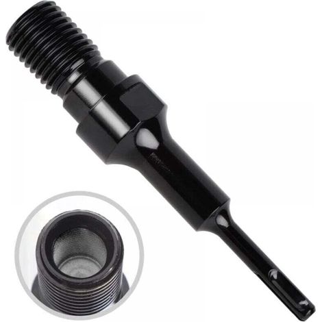 Adaptateur SDS PLUS - Adaptation foret - Travaux de perçage - Pour foret diamanté 1 1/4" UNC, 19cm - Bricoleurs, mécaniciens (1/3)