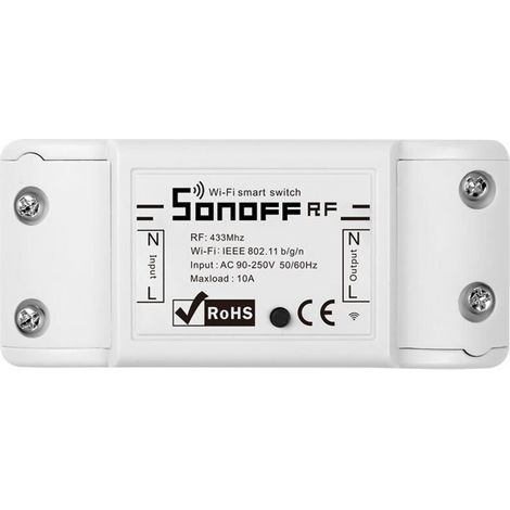 Intelligent Interrupteur Connecté 3 Gang 1 Voies Alexa/Google Assistant Compatible, WiFi Interrupteur Tactile Panneau en Verre Blanc avec Fonction de Minuterie, Tuya/Smart Life App Contrôle