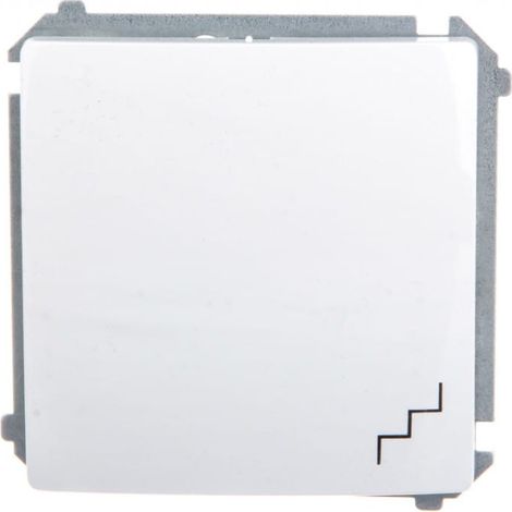 Interruptor de escalera (módulo) 16AX, 250V, terminales de tornillo, blanco, módulo básico