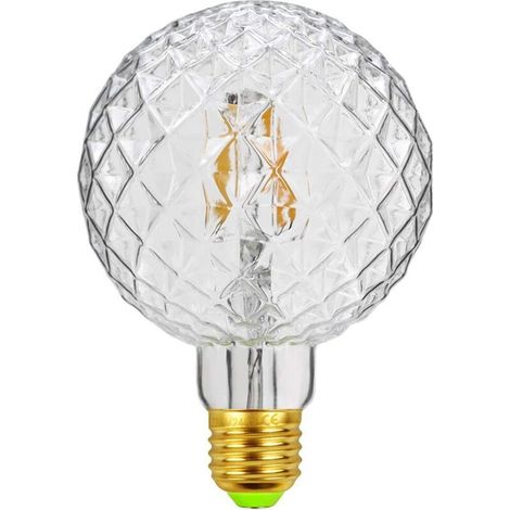 Ampoules LED vintage à filament rétro 4 W 220/240 V E27 Ampoule décorative G95 Cristal (1/5)