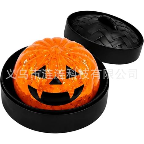Squishy Dumpling Fantôme d'Halloween, Squishies Dumplings avec Balle Anti-Stress Vapeur, Cadeau de Bureau Halloween pour Enfants et Adultes (1 pièce a2) (1/5)