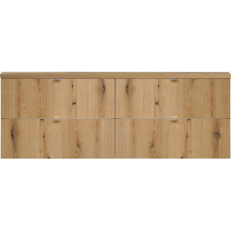 Doppelwaschtisch 160cm, Eiche, NEWPORT-56-OAK (1/5)
