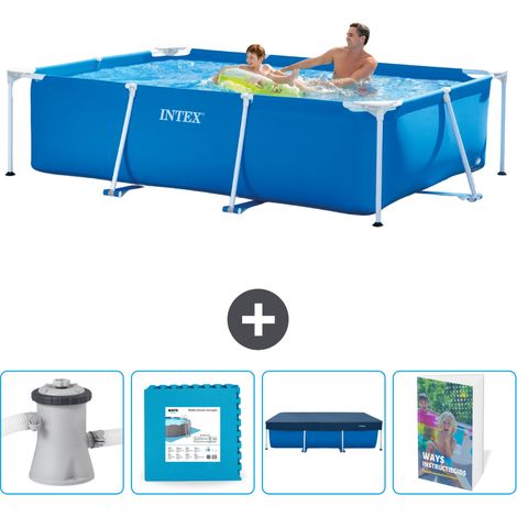 Intex Piscina con struttura Rettangolare - 260x160x65 cm - 7-pezzi  SCB124 (1/4)