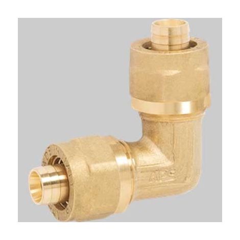 RACCORDO CURVO DOPPIO A STRINGERE APE - 26 x 26
