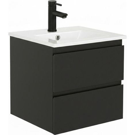 Mueble lavabo suspendido 45cm con lavabo cerámico SORRENTO