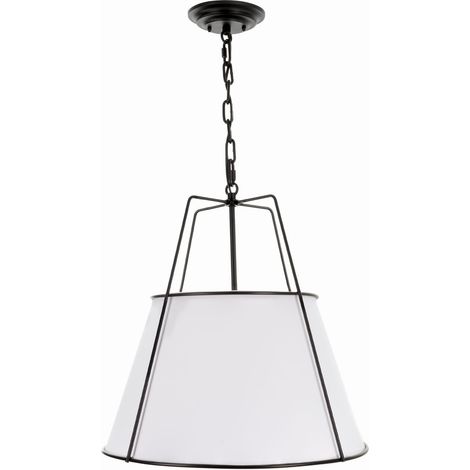 Lampada AMBER in lino nero (1/5)