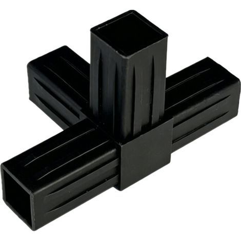 Adaptateur de tube carré en alliage d'aluminium,-20x20 4 voies