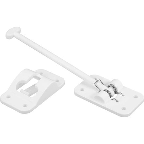 1 ensemble de loquet de porte de remorque, support de porte de voiture, crochet de porte de remorque cargo, accessoires de remorque-18.60X4.40X1.70CM-White
