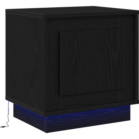 Maison Exclusive - Nachttisch Schwarz 44 x 34,5 x 45 cm Holzwerks