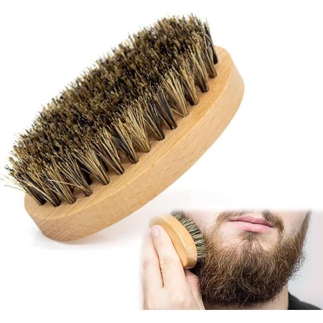Boar Bristle Beard Brush for Men's Care (1/5)