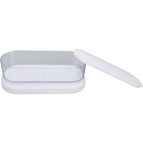 Nettoyeur Ultrason Portable pour Outils de Manucure 450ML - Machine de Nettoyage Multifonction Blanche