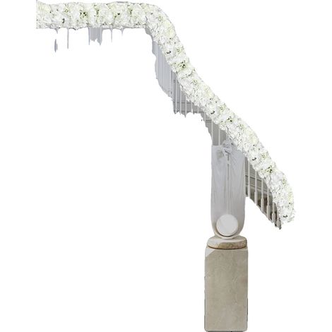 Blumenarrangement, 100 cm Länge, Künstliche Seide und Perlenbaumwolle, Innen- und Außenbereich, Dahlien- und Rosentypen, Geeignet für Verschiedene (1/5)