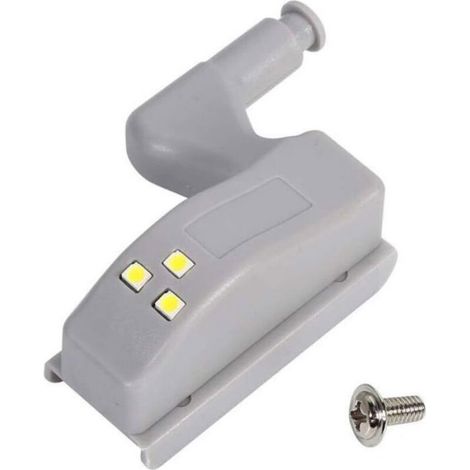 10PCS Charnière LED Lumière Universal, Appliques Murales LED, Veilleuses Lampe De Charnière, Lampe Éclairage Encastré(Blanc Froid) (1/4)