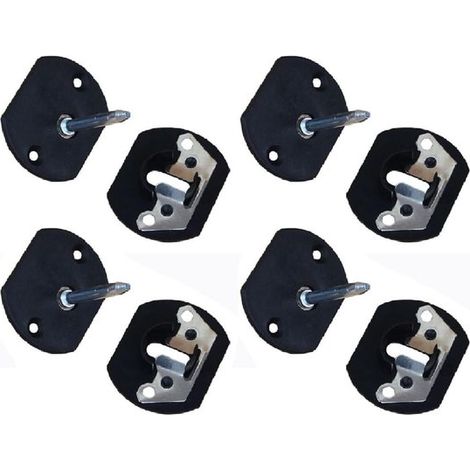 Set mit 4 Verbindungsstücken für modulare Sofas Verbindungsstücke mit Steckverbindung geeignet für hochbelastbare Verbindungswinkel von Liegen (1/5)