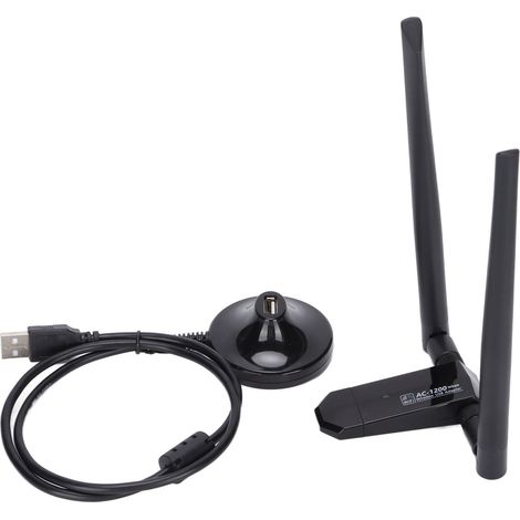1200-Mbit/s-Dualband-USB-WLAN-Karte für PC, WLAN-Adapter mit großer Reichweite