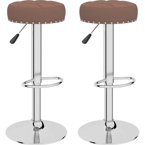 Maison Exclusive - Sgabelli da Bar 2 pz Marroni in Tessuto