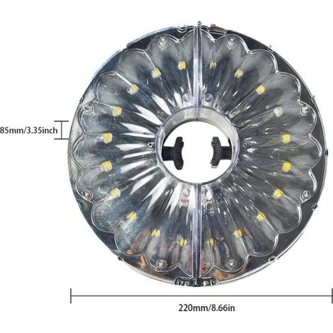 20 LED-Schirmlampe, wasserdicht, Zeltleuchte, Notbeleuchtung für den Außenbereich (1/5)