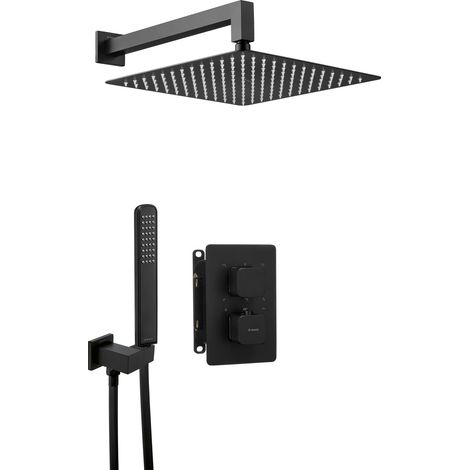 Deante Set doccia incasso nero opaco design moderno