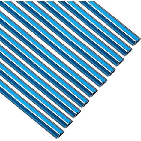 Lot de 10 baguettes décoratives PVC chromé pour grille d'aération voiture, flexible, universel, intérieur (1/5)