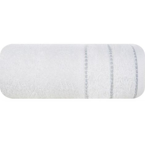 Mari Handtuch 70x140 weiß mit Samtrand 500g/m2