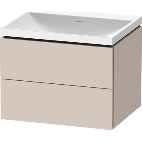 Duravit L-Cube c-shaped Set wandhängend, 2 Schubkästen, ohne