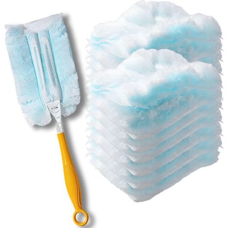 Kit di spazzole per la rimozione della polvere, confezione da 10 spazzole elettrostatiche monouso di ricambio per Swiffer/apparecchi elettronici/tende (1/5)