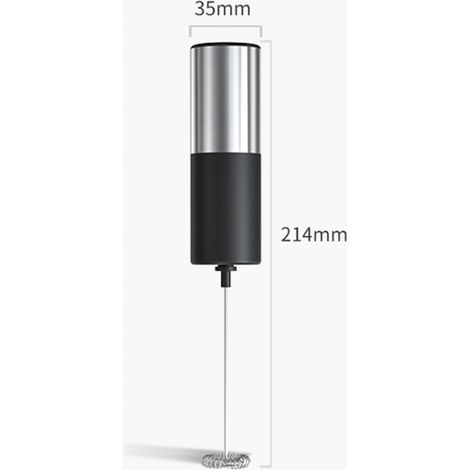 Montalatte elettrico, macchina per montare il caffè, mini frullatore portatile, frusta automatica in acciaio inox per cappuccino, proteine in polvere, matcha, cioccolata calda. (1/5)