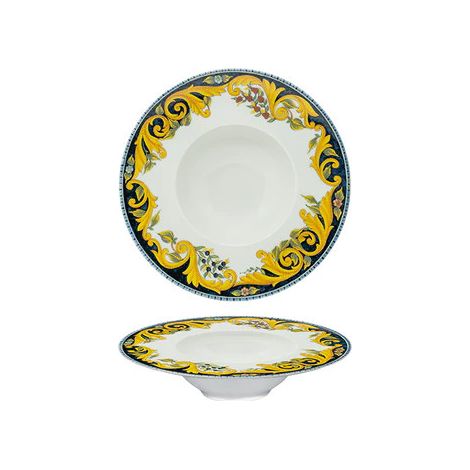 Saturnia Piatto Piano D 23,5 Cm H 3 Cm Porcellana Roma Bianco