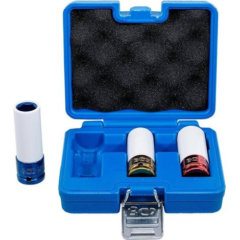 Jeu de Douilles de Puissance 12,5 mm (1/2) - 17, 19, 21 mm - Protection Intégrée - Précision et Sécurité - D-Work (1/5)