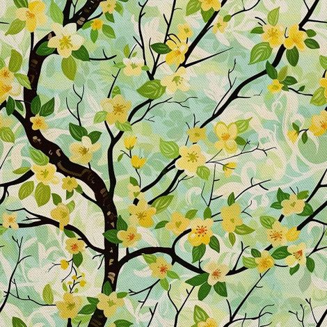 Tela decorativa para exteriores Oxford - Motivo primaveral I DX7179 (1/5)