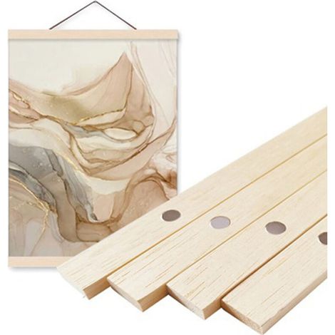 Cadre d'affiche, cadre magnétique en bois pour photo, toile, impression d'art, tenture murale 21 cm (8,27 pouces), sans affiche (1/5)