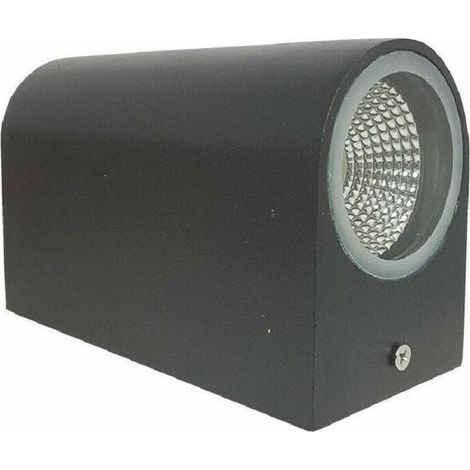 Applique Led Double Lumière 10w Noir Blanc Lampe Murale Up Down Projecteur Extérieur Noir (1/5)