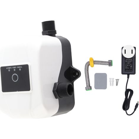 Pompe de surpression automatique 100W 24V miniature centrifuge pour canalisation, prise US 100-240V, compression de pipeline. (1/5)