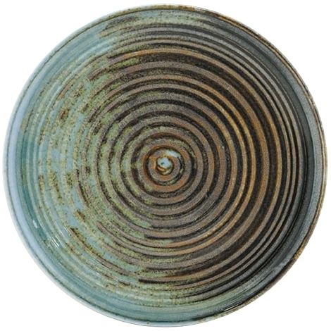 Saturnia Siviglia Piatto Rotondo Portata D 31 Cm Porcellana Decorato Radial
